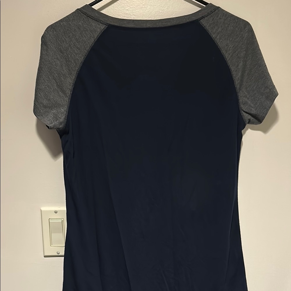 Campus Heritage Blue and Gray Cap Sleeve T-Shirt - Picture 2 of 3